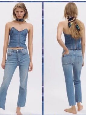 Zara Dreed Flare Light Blue Women’s Jeans